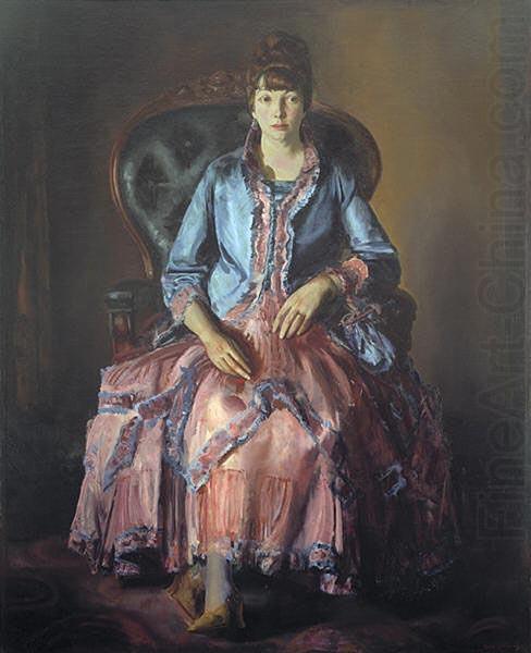 George Wesley Bellows Painting: Emma in a Purple Dress china oil painting image